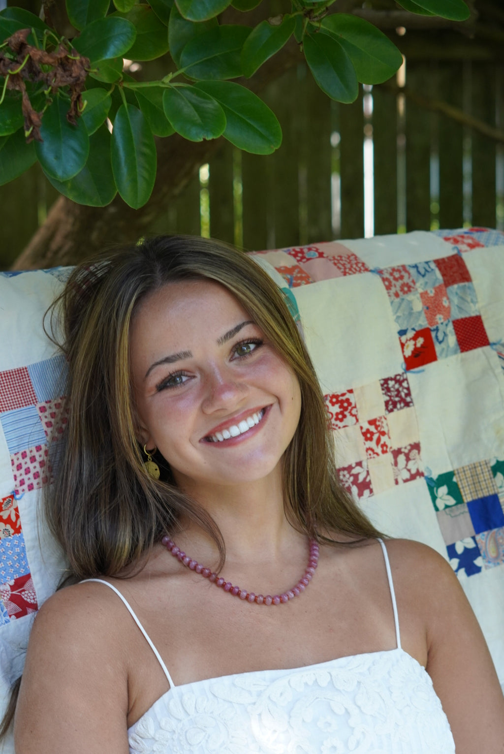 rose beaded necklace