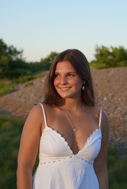 seafoam blush necklace